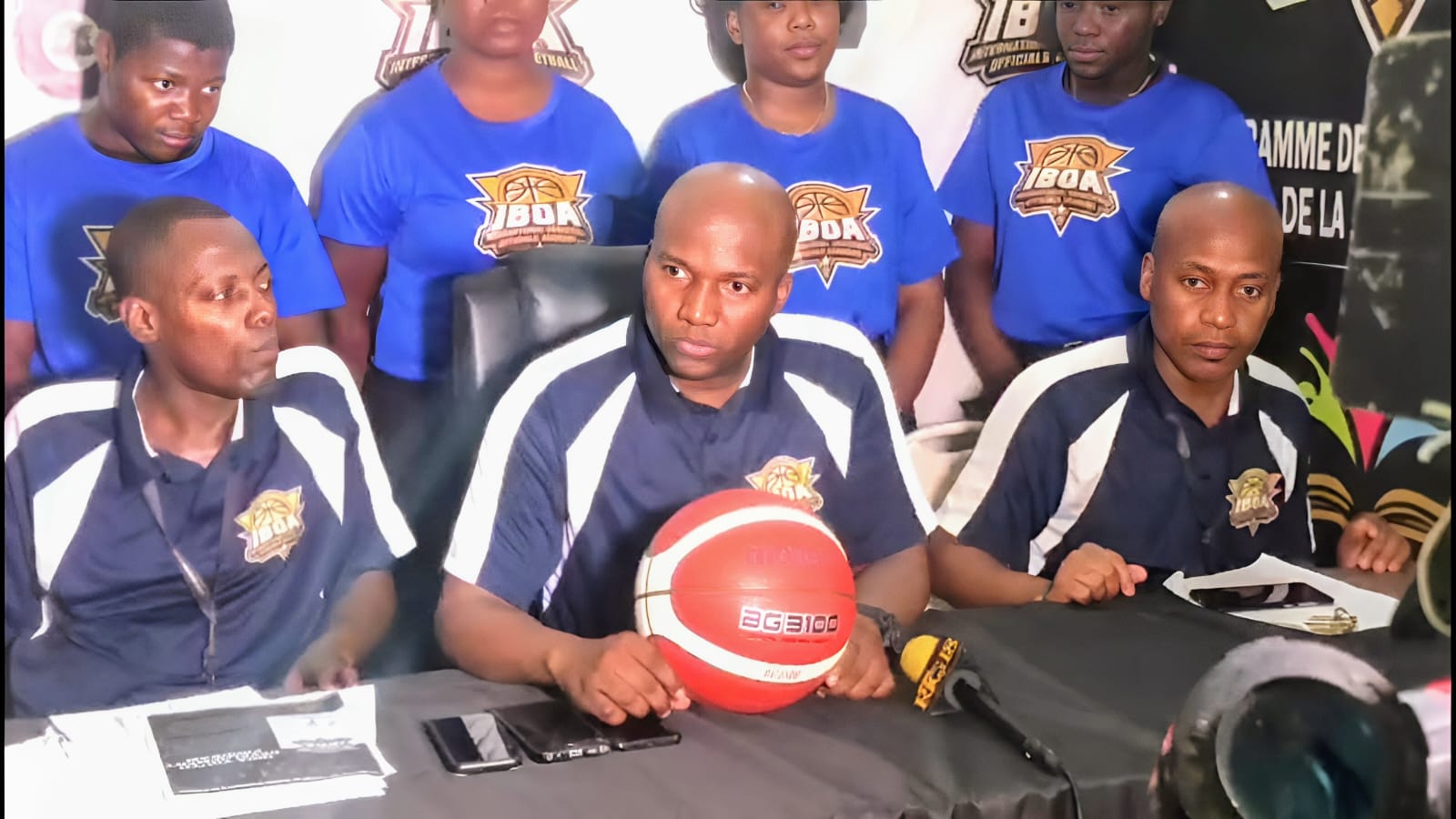 IBOA representatives participating in a youth basketball educational and development conference.